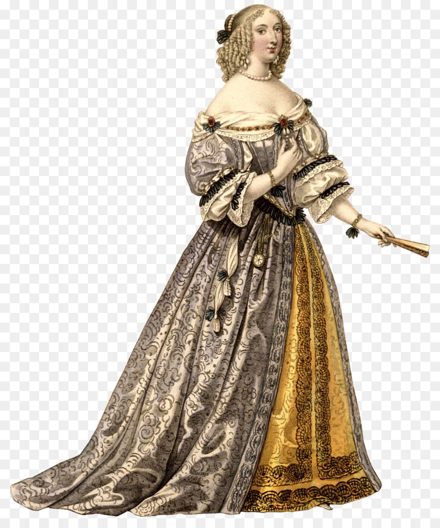 Moda 1660 Vestiti del Vestito Pin - Barocco