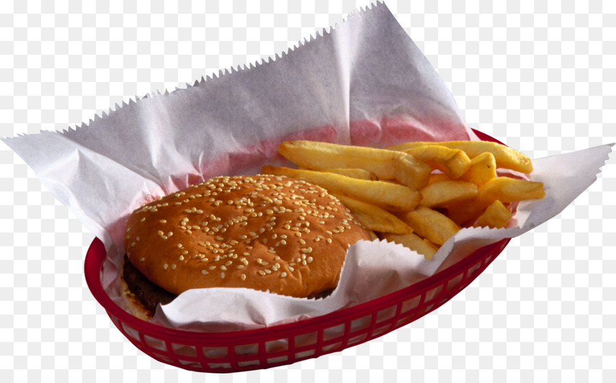 Pommes Frites und Hamburger Fast-food-Hot-dog-Butterbrot - Hot Dog