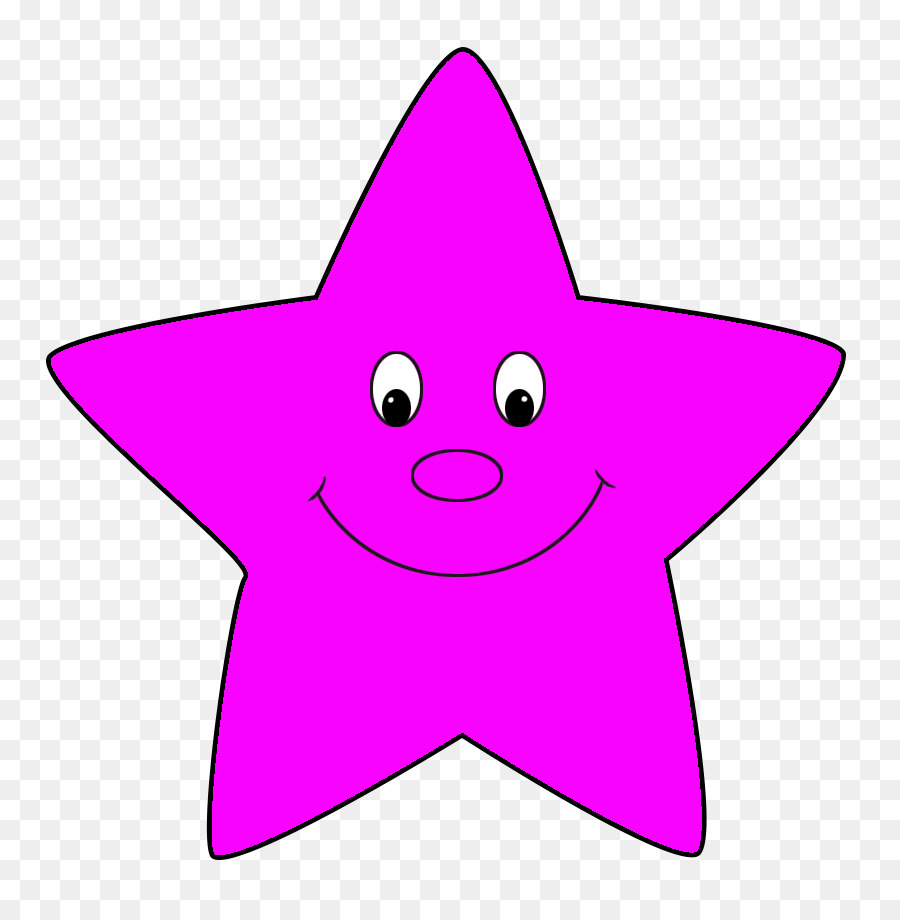 Stern Smiley-Aufkleber-clipart - rosa Licht