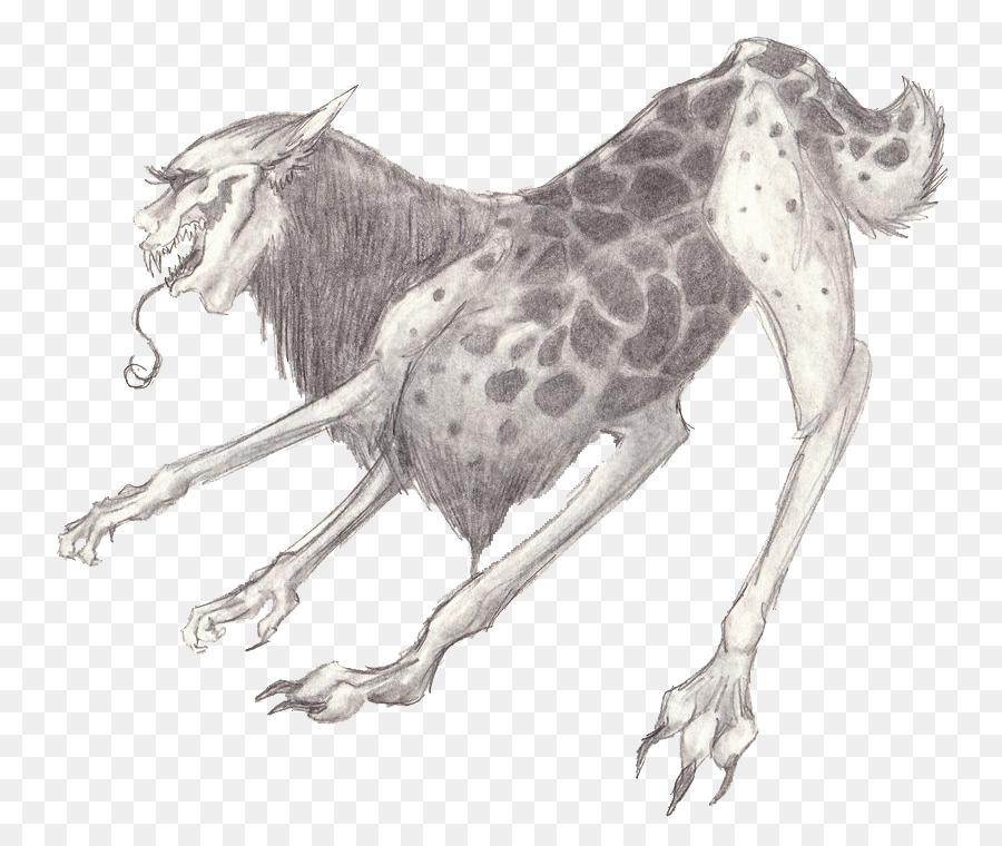 Giraffe Pferd Zeichnung Kunst - Kreatur