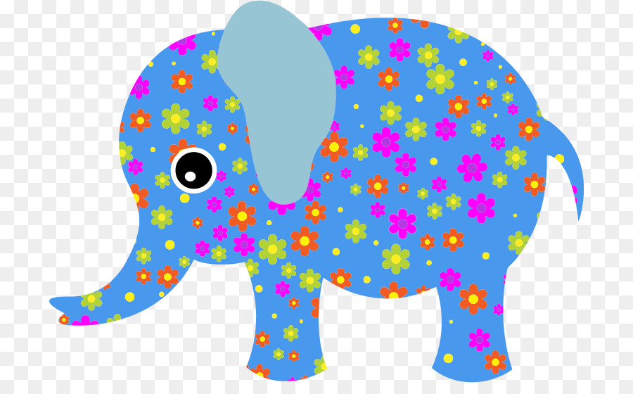 Elefanten-Blumen Clip-Kunst - Elefanten Motiv