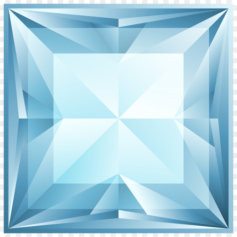 Blue diamond Clip art - Diamant Form