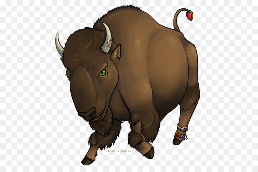 Rinder, Bisons Pferd Domestic yak-Horn - Büffel