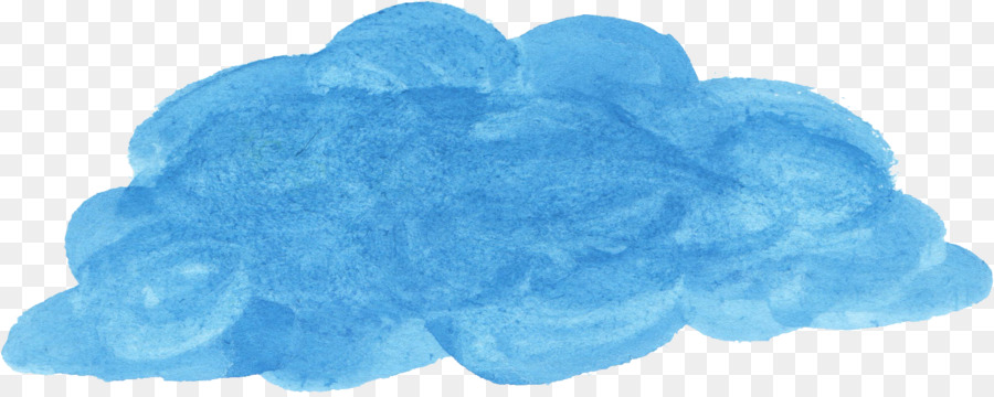 Blau Aquarell malen Zeichnen Aqua - Aquarell cloud