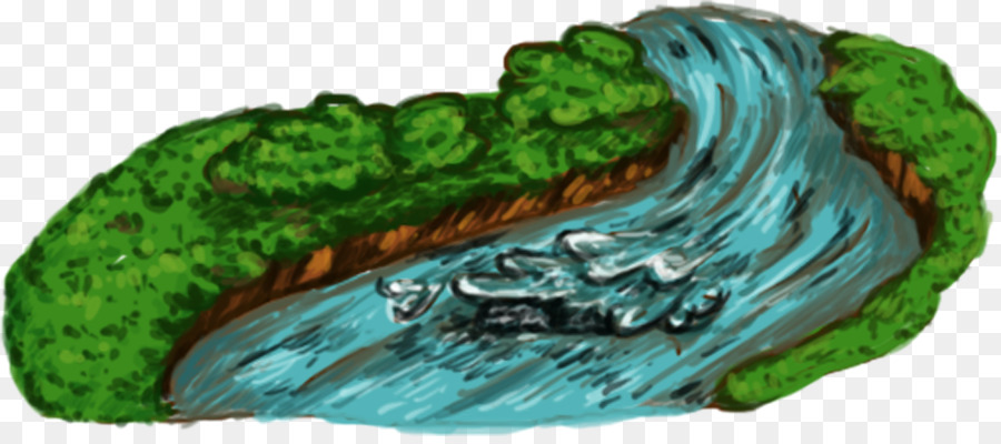 River rapids ride Cartoon Drucken - Fluss
