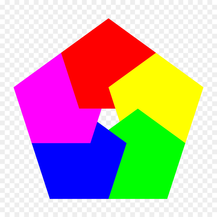 Penrose-Dreieck-Fünfeck-Farbe-Form-Clip-art - Sechskant