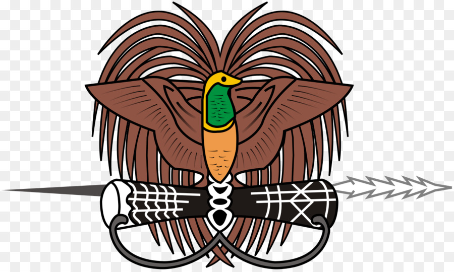 Biểu tượng của New Guinea Áo khoác của cánh tay Cờ của New Guinea - mới