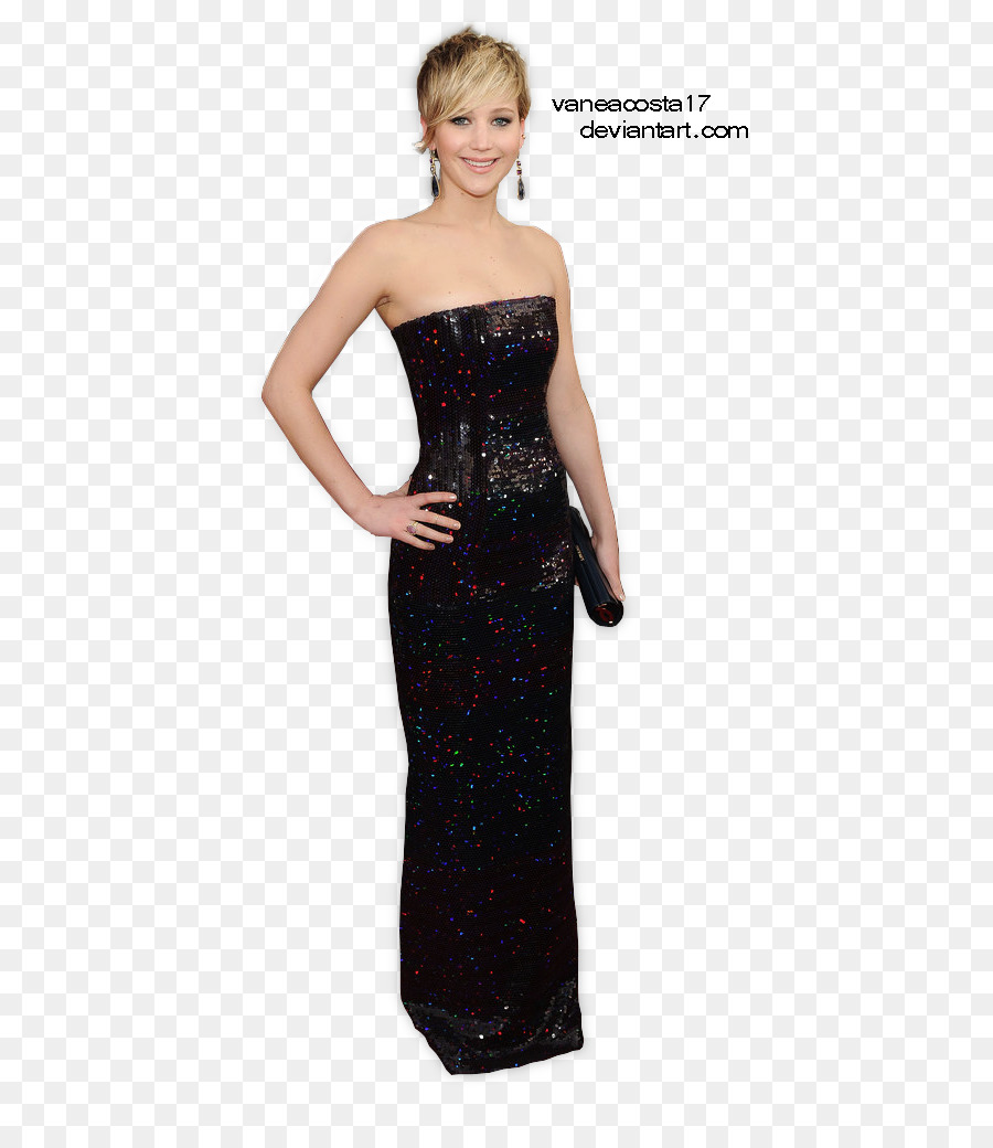Abito da Cocktail Abiti tubino nero abbigliamento Formale - Jennifer Lawrence