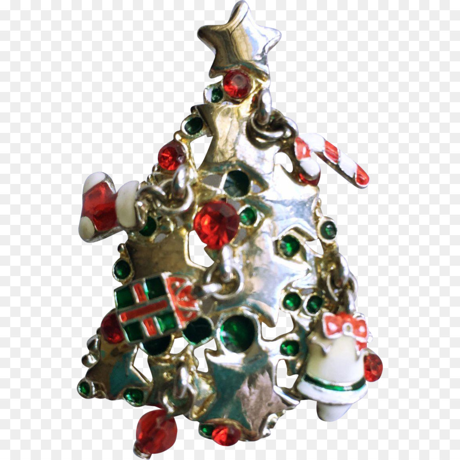 Di natale, ornamento di Natale, decorazione albero di Natale - spilla