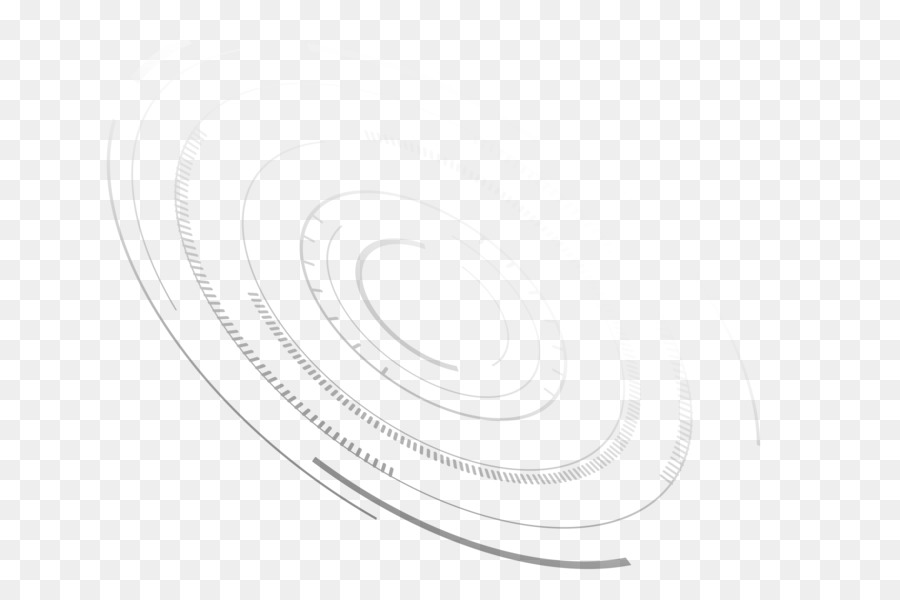 Line art in bianco Cerchio - Spirale