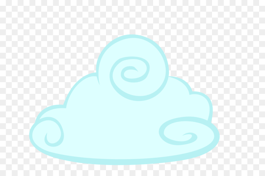 Türkis Teal - Cartoon Cloud