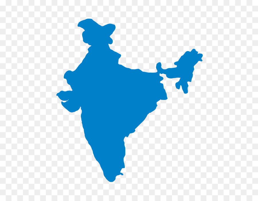 Indien Vektor Karte Royalty free - Indien
