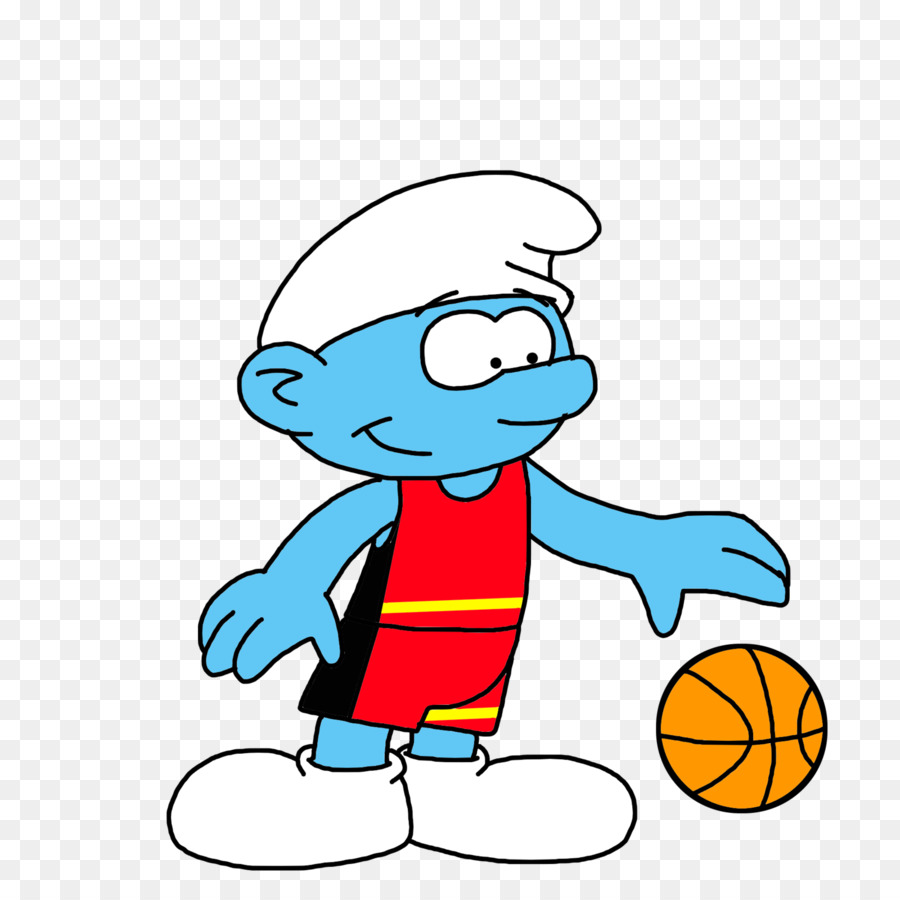 Gierig Smurf-Die Schlümpfe-Basketball-Charakter Papa Schlumpf - Schlumpf