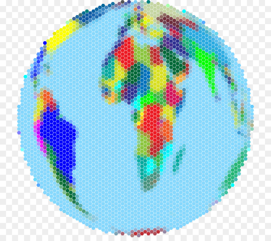 Globo terrestre mappa del Mondo - Mosaico