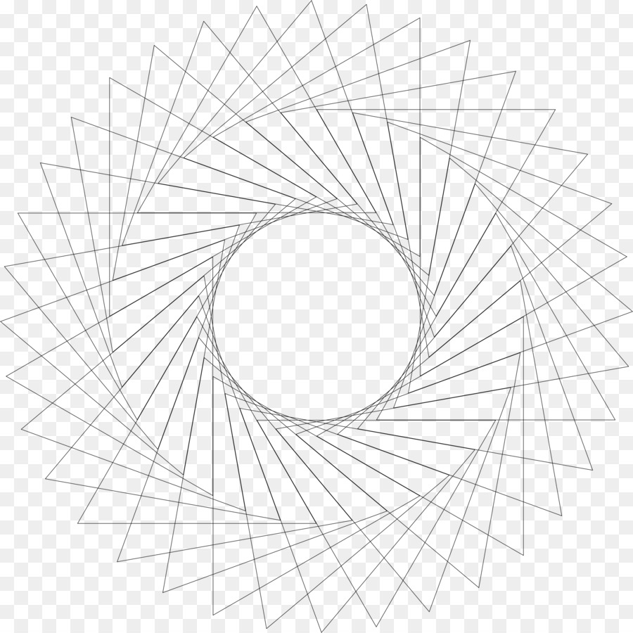 Cerchio Disegno Dell'Angolo Della Linea Monocromatica - linee geometriche