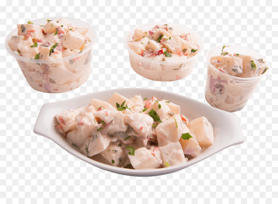 Kartoffel-Salat-Meeresfrüchte-Menü Garnelen - Catering