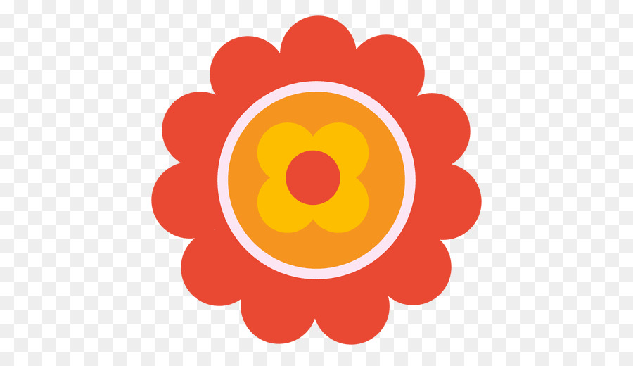 Chart Infografik - orange Blume