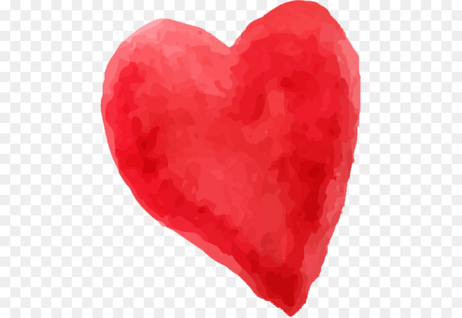 Rot Love Valentinstag - Herzen Aquarell