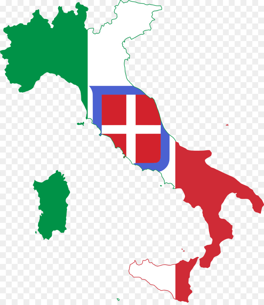Toskana-Vektor-Karte - Italien Flagge