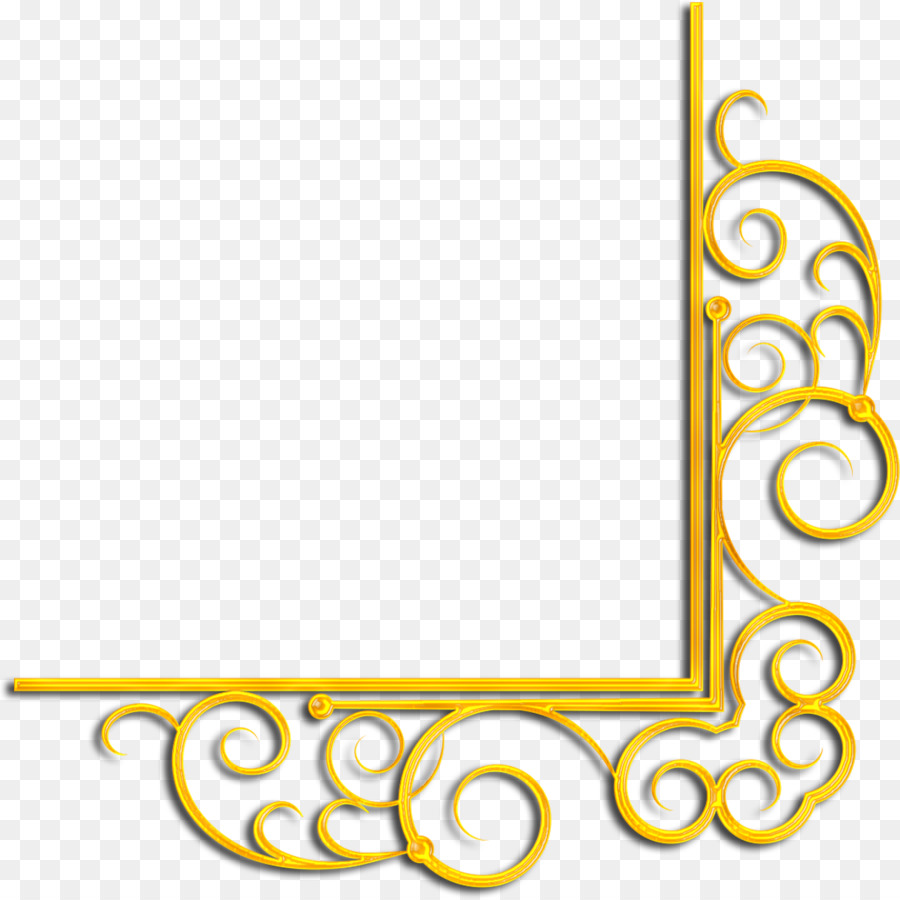 Vàng đồ họa Mành Hình chữ nhật Clip nghệ thuật - vàng góc