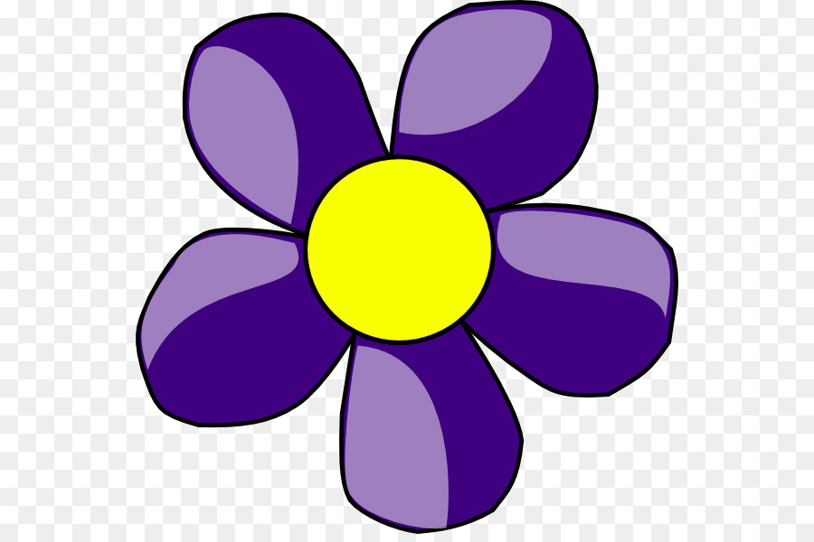 Die Blaue Blume clipart - lila Blumen
