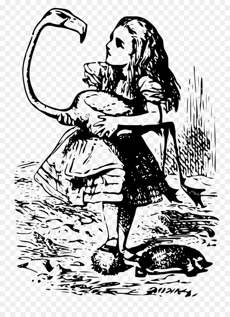 Alice 's Adventures in Wonderland Caterpillar Weiße Kaninchen, Die Tenniel-Illustrationen für Carroll' s Alice im Wunderland - Alice
