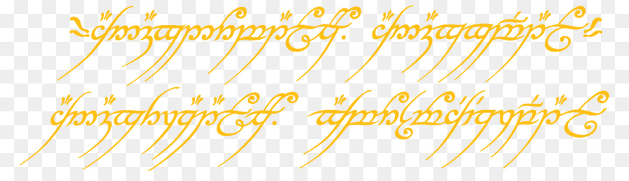 Lord Of The Rings Calligraphy