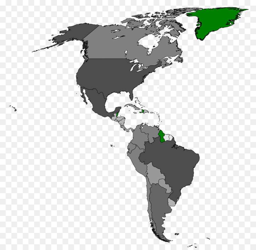 Mappa del mondo in Nome di Wikimedia Commons - America