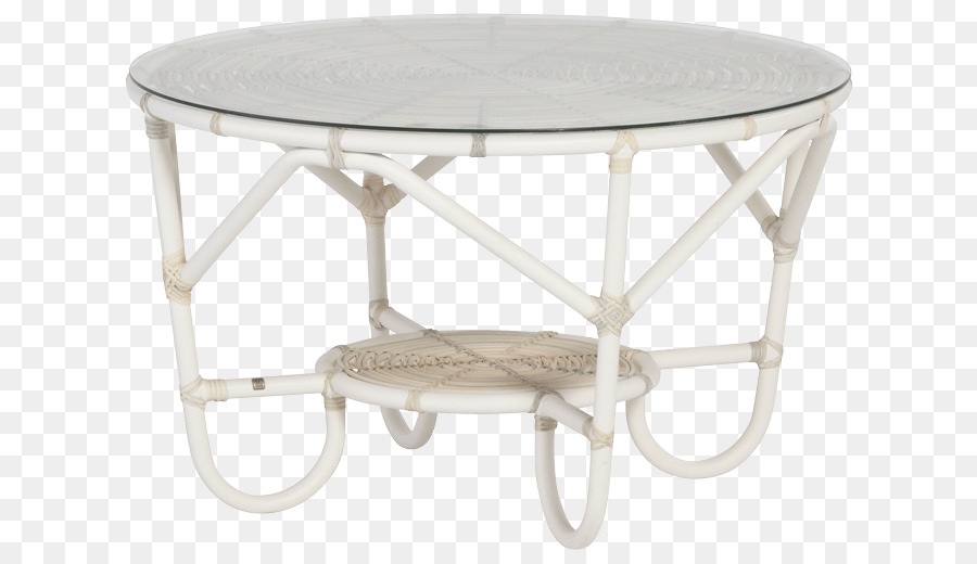 Tavolini mobili da Giardino in Vimini Vetro - tavolino