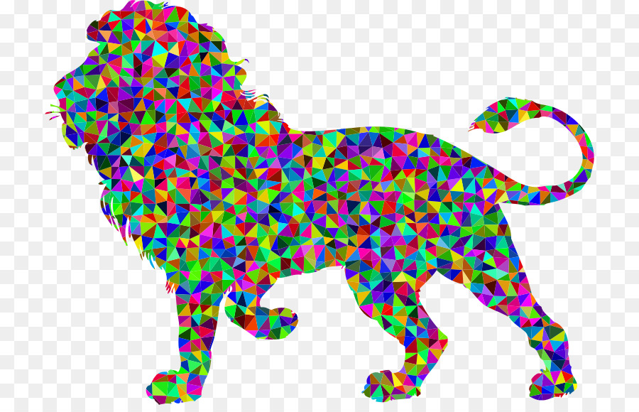 Sư tử Clip nghệ thuật - thấp poly