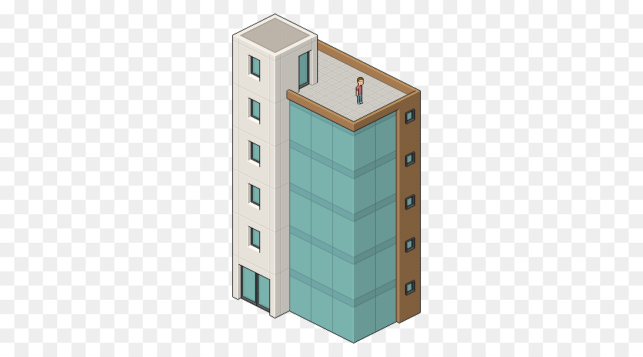 Gebäude Isometrische Grafik in Videospielen-und pixel-Kunst-Zeichnung-Isometrische Projektion - Bürogebäude