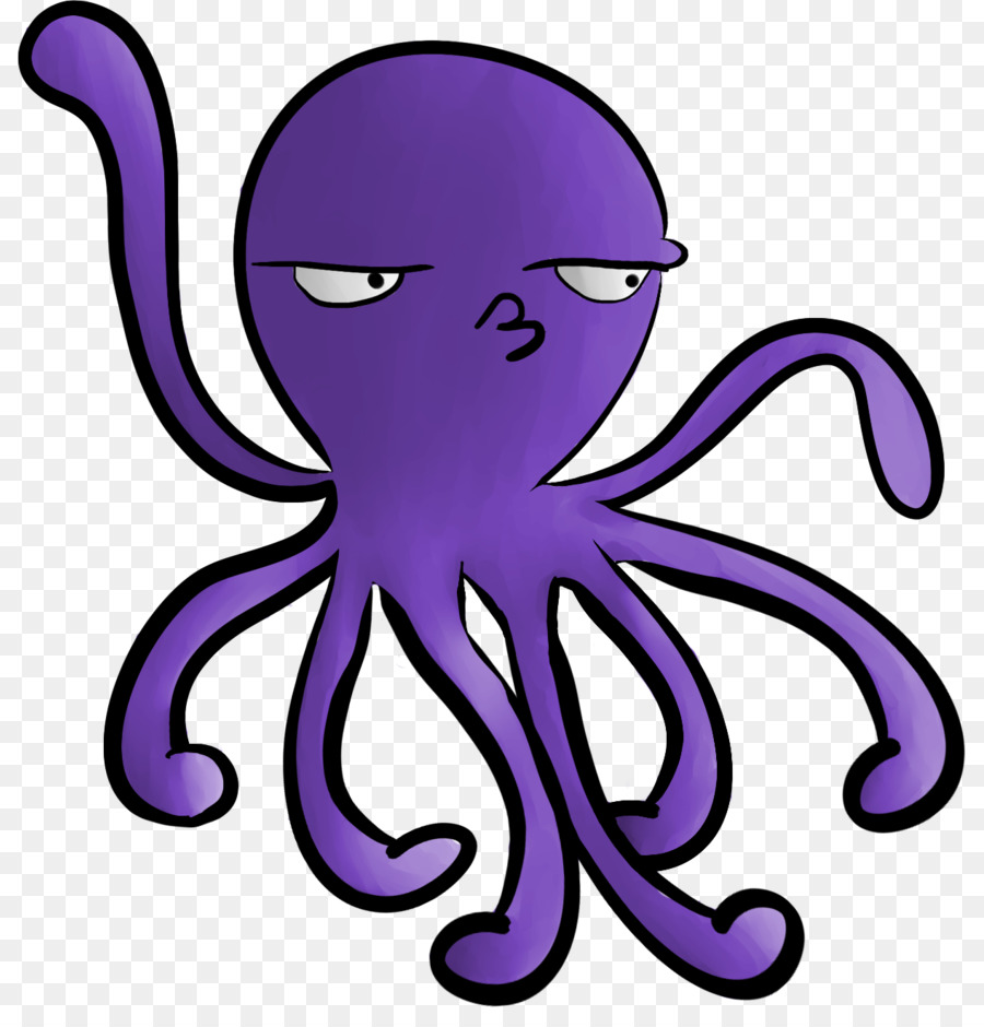 Con bạch Tuộc màu tím Tím Đổi mới bản Vẽ Clip nghệ thuật - octapus