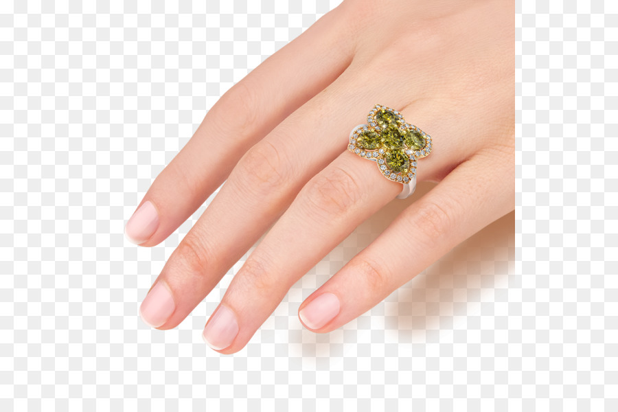Hand-Modell-Finger-Erde Trauung Liefern - Blume ring