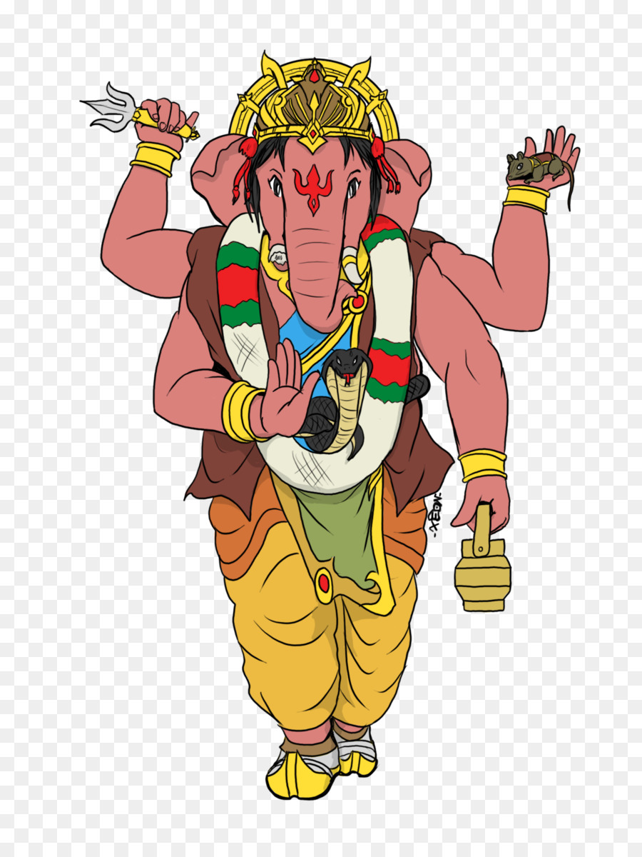 Ganesha Deva Induista Ganesh Chaturthi Clip art - trattati