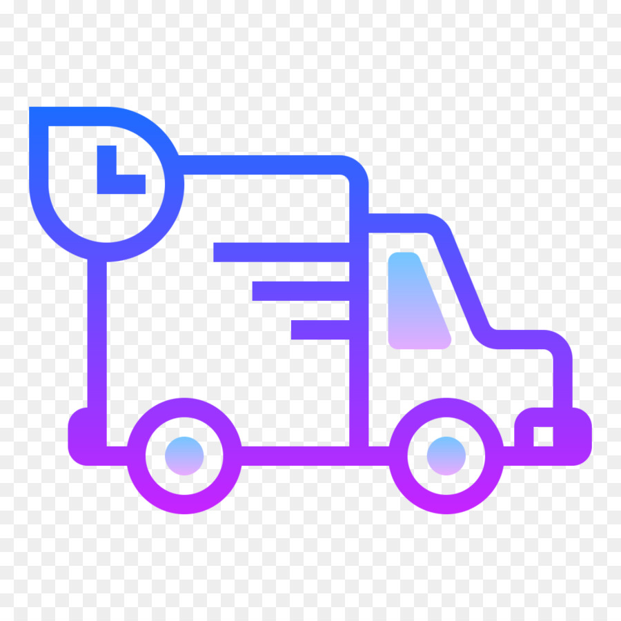 Icone di Computer di trasporto di Merci Delocalizzazione - Consegna