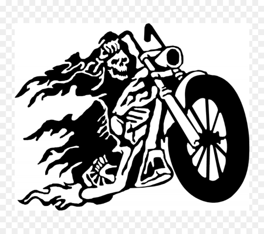 Tod-Motorrad Helme, Auto Aufkleber - Abziehbild