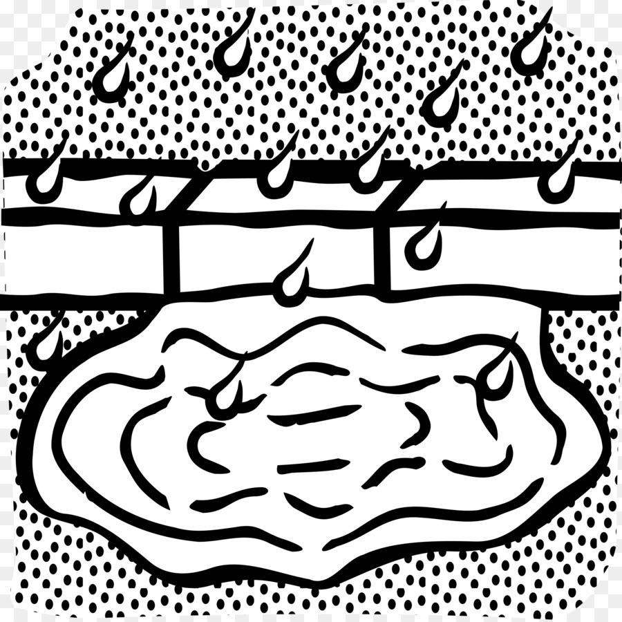 Zeichnung Pfütze Wasser Malbuch - Pfütze