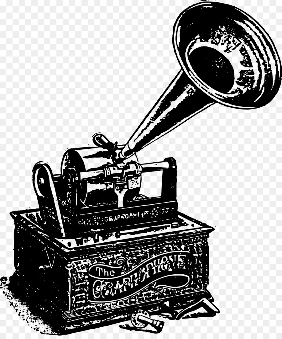 Phonograph Black And White