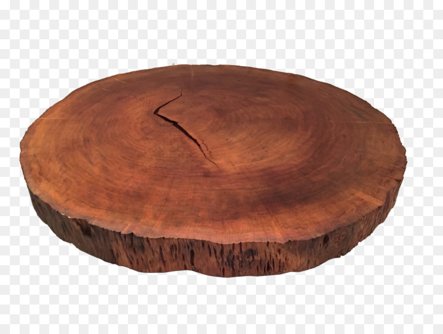Tisch Holz-Stamm-Baum Keramik - Holz