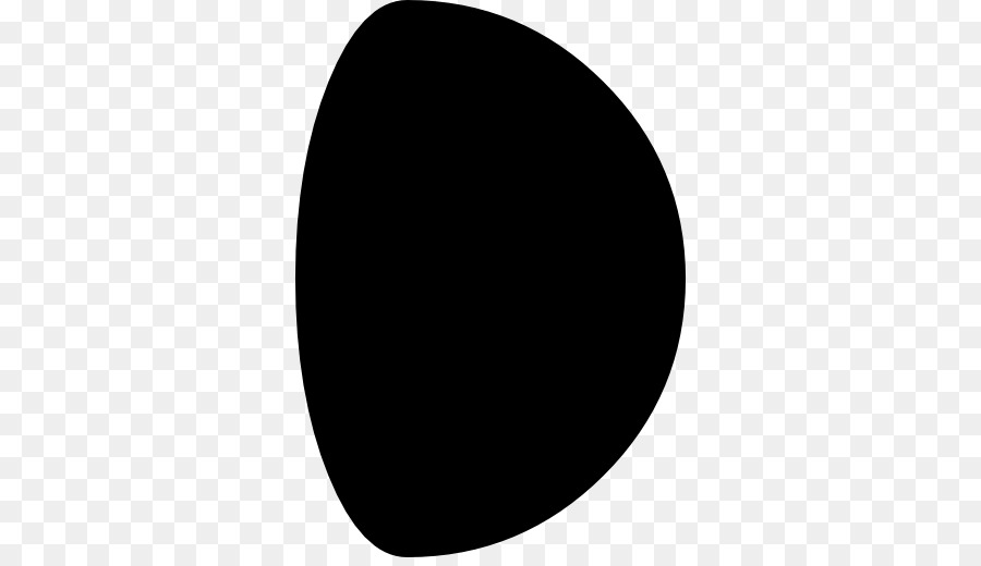 Cerchio in bianco e Nero Monocromatico Ovale - la fase della luna