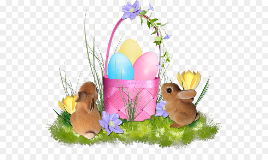 Easter Bunny Easter egg Digitales scrapbooking - Aquarell Häschen