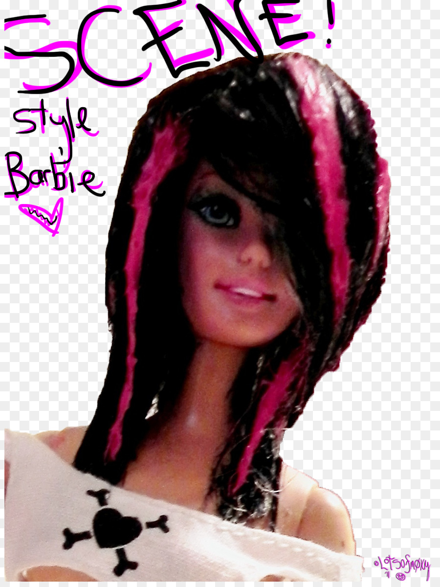 Lange Haare Pony Perücke Barbie Haare färben - Kamm