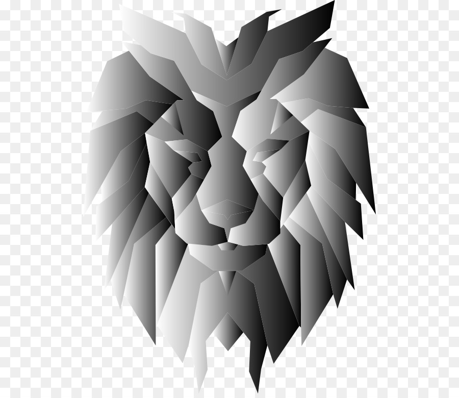 Lion Polygon-Geometrie Gesicht Clip art - polygonale