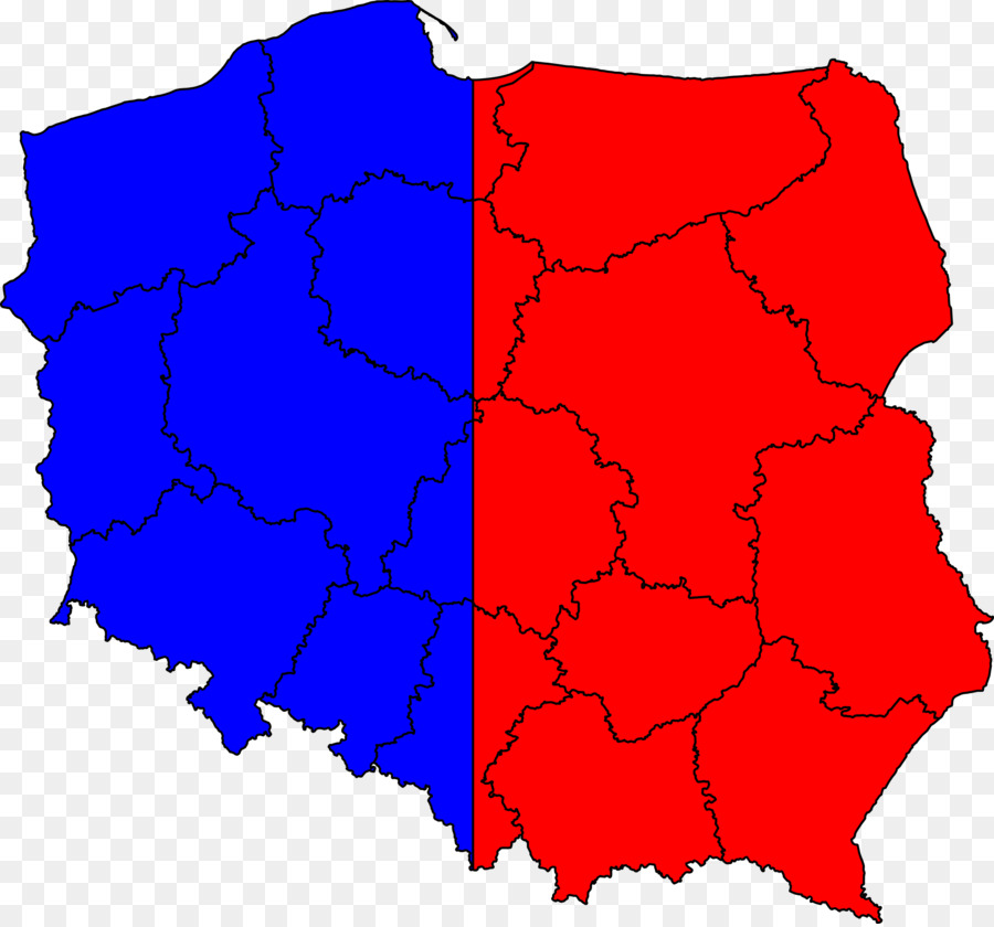 Flagge von Polen Karte Flagge - Polen