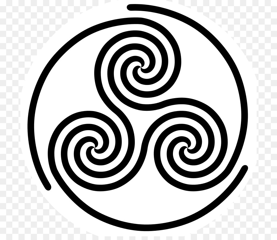 Triskelion nodo Celtico Simbolo a Spirale Celti - labirinto