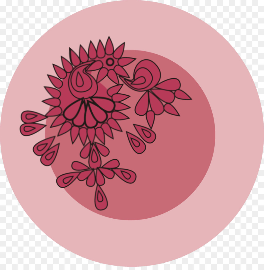 Blume Rosa-Magenta Floral-design - Rip