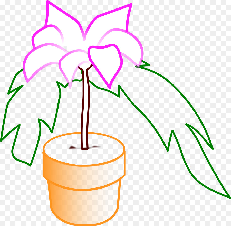 Impianto di Clip art - piante in vaso