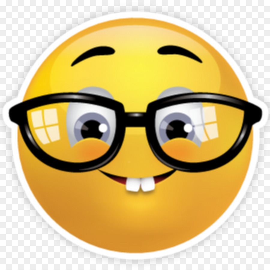 Emoji-Nerd, Emoticon-Smiley Geek - traurig emoji