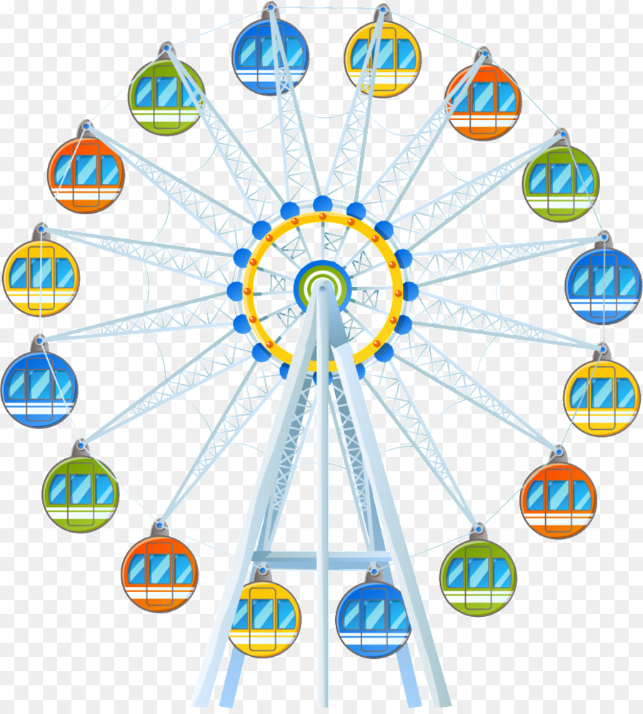 La ruota panoramica del parco di Divertimenti Carosello Clip art - parco di divertimenti