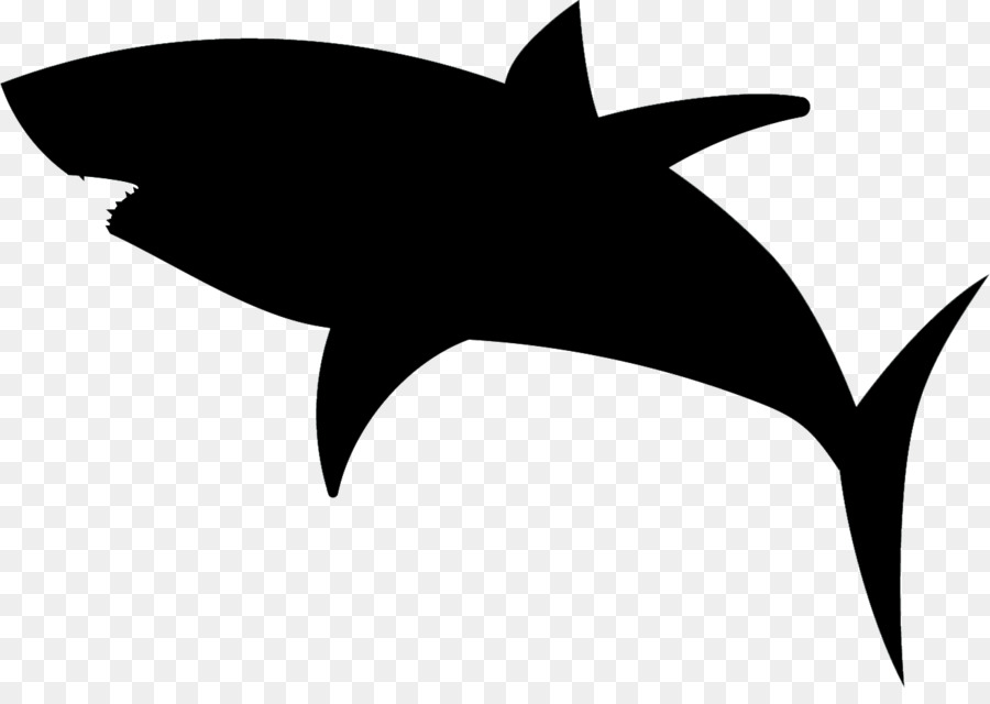 Große weiße Hai-Silhouette - Hai